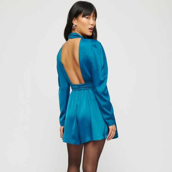 Dynamite Satin Romper - Picture 2 of 3